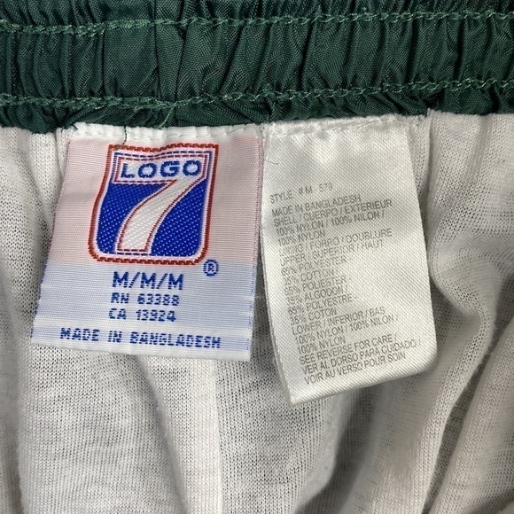 Vintage Logo 7 Green Bay Packers Track Jogger Pants Medium 90s - Picture 8 of 10